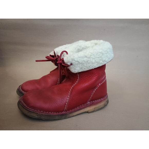 Duckfeet Arhus Shearling Red Boots EU 39 US Women's 8.5-9 Or Men's 7 - Picture 6 of 14